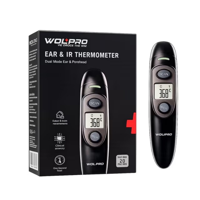 Wolpro Ear & Infrared Thermometer 2113 – Fast Digital Temperature Measurement