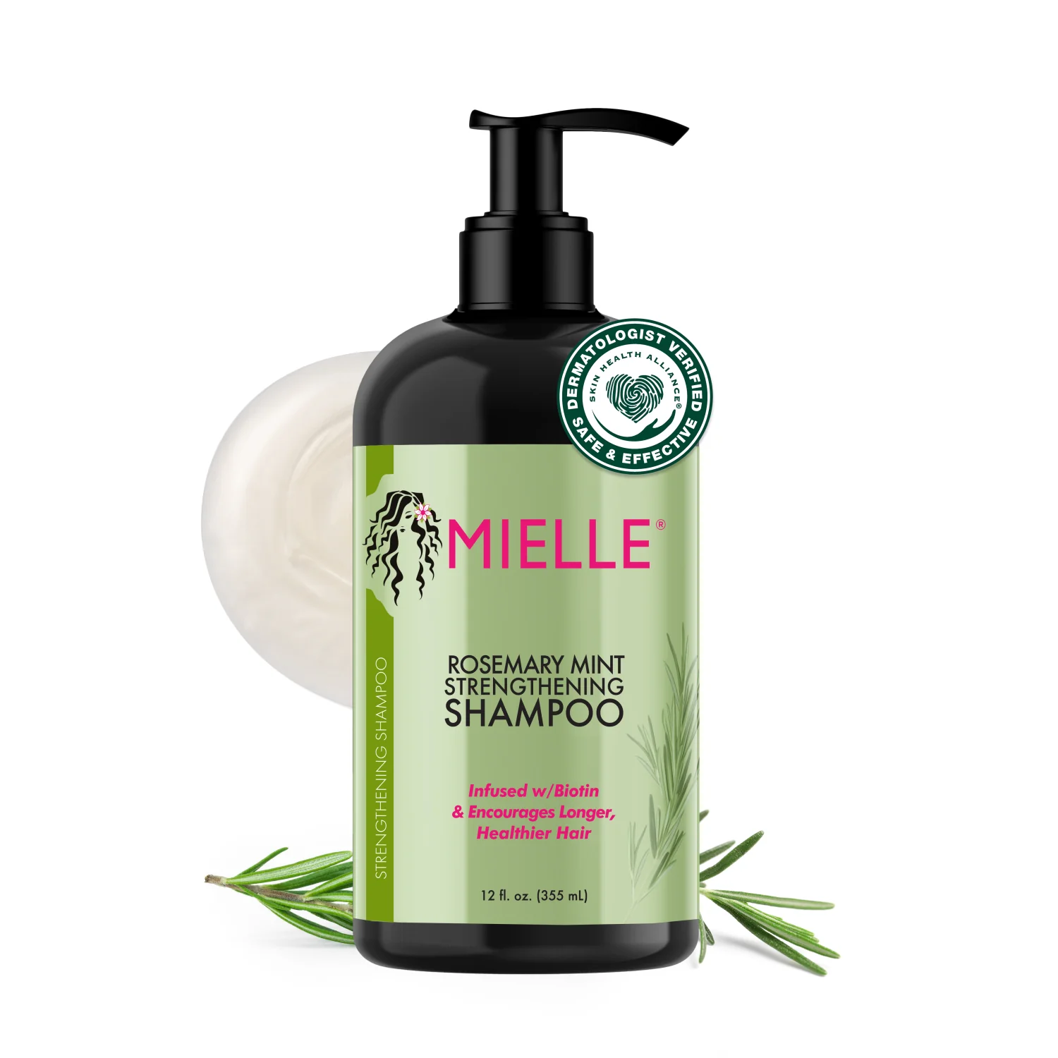 Mielle Rosemary Mint Strengthening Shampoo 12 Oz (854102006770)