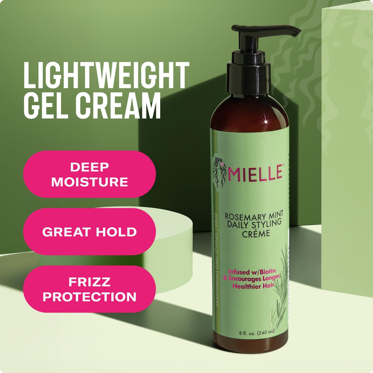 Mielle Organics Rosemary Mint Scalp & Hair Strengthening Repair Crème 7.5–8 Oz (854102006787)