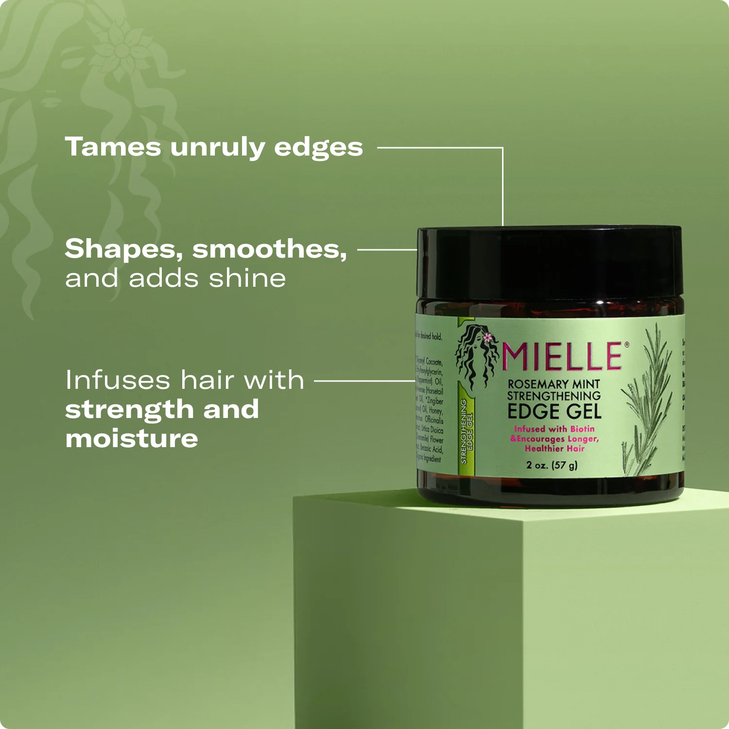 Mielle Rosemary Mint Edge Gel 2 Oz (854102006756)