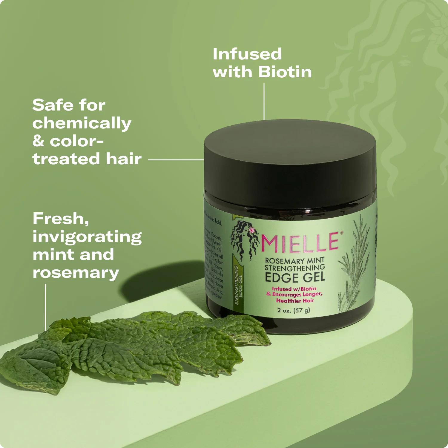 Mielle Rosemary Mint Edge Gel 2 Oz (854102006756)