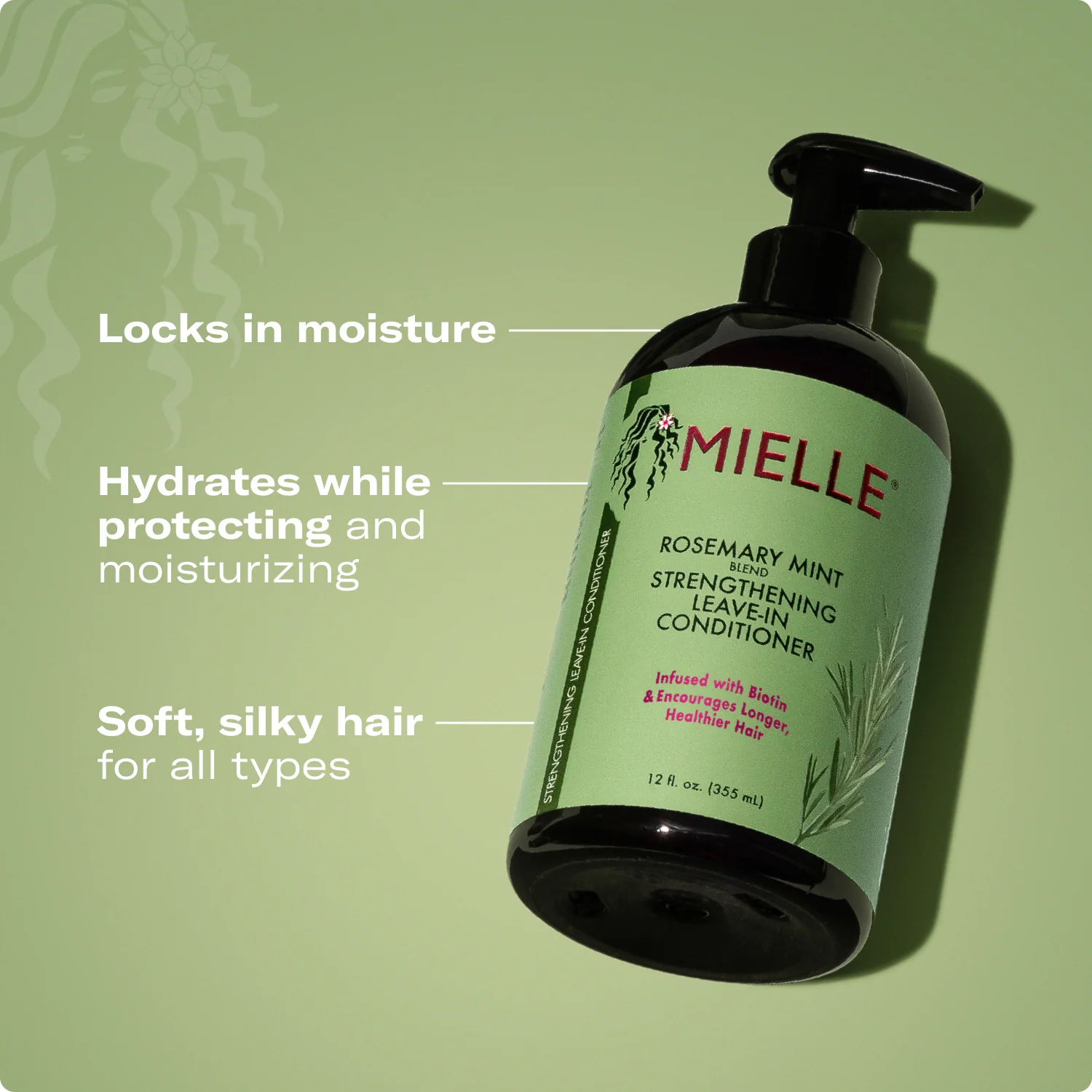 Mielle Rosemary Mint Leave-in Conditioner 12 Oz (850001265867)