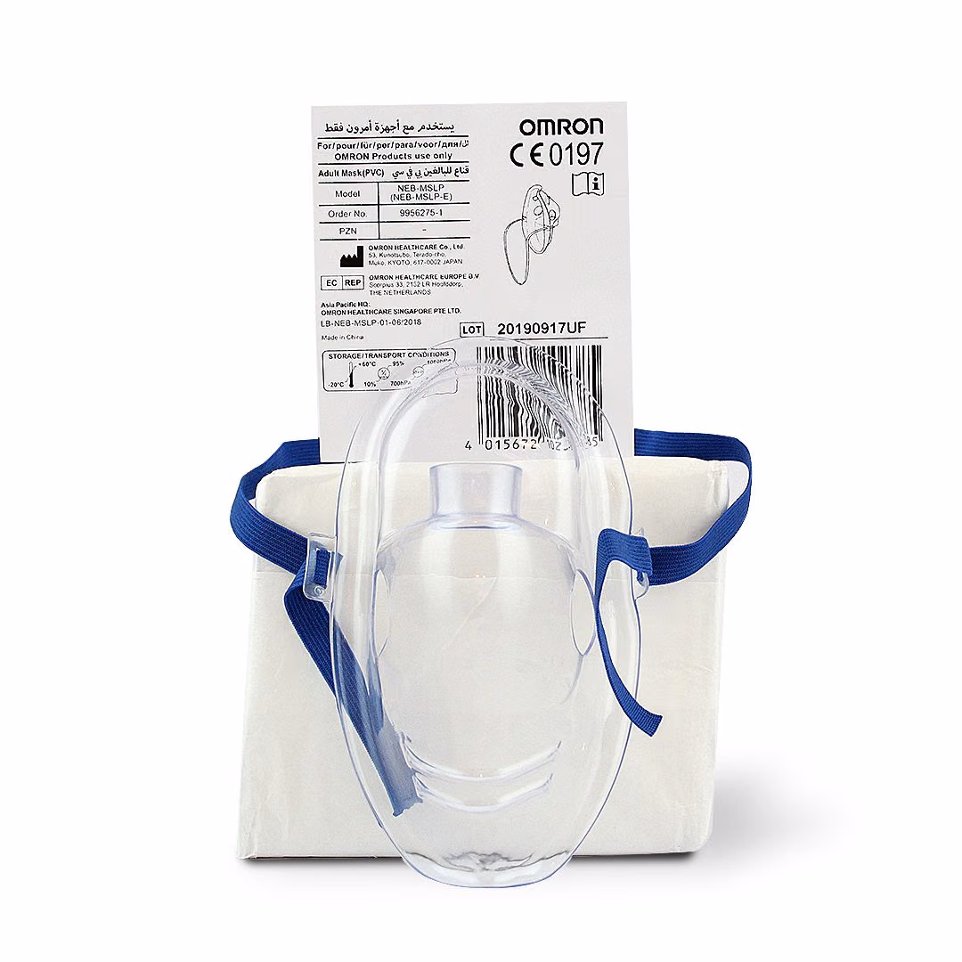 Omron Vvt Adult Nebulizer Mask (pvc) C520011 For Comfortable Aerosol Medication Delivery