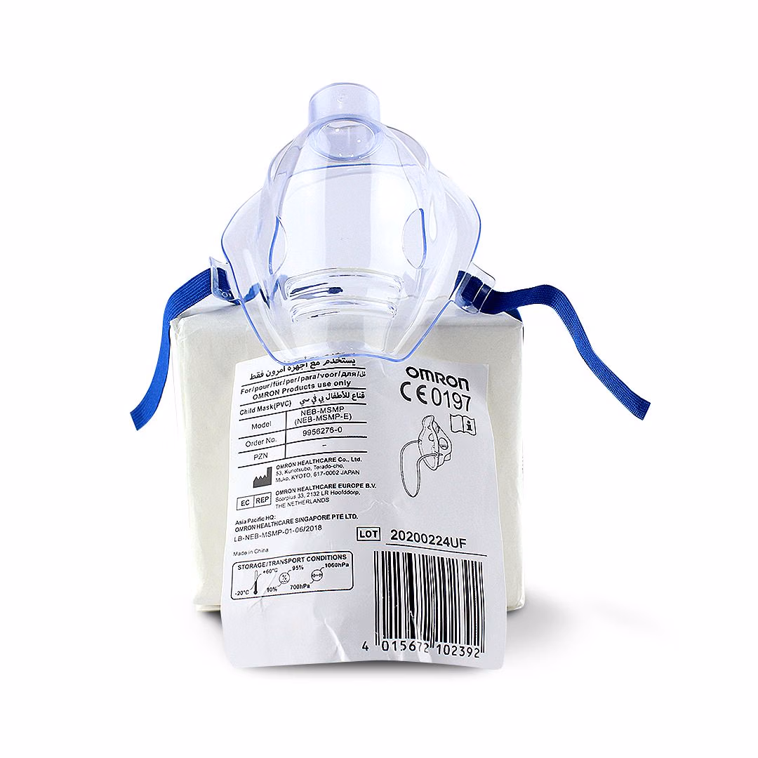 Omron VVT Child Nebulizer Mask (PVC) C520074 For Comfortable Pediatric Aerosol Medication Delivery