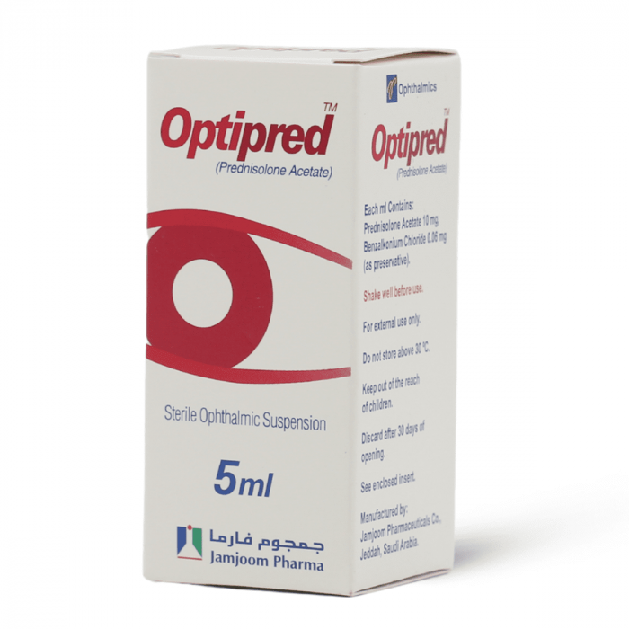 Optipred, Sterile Ophthalmic Solution, Anti-Inflammatory 5ML 