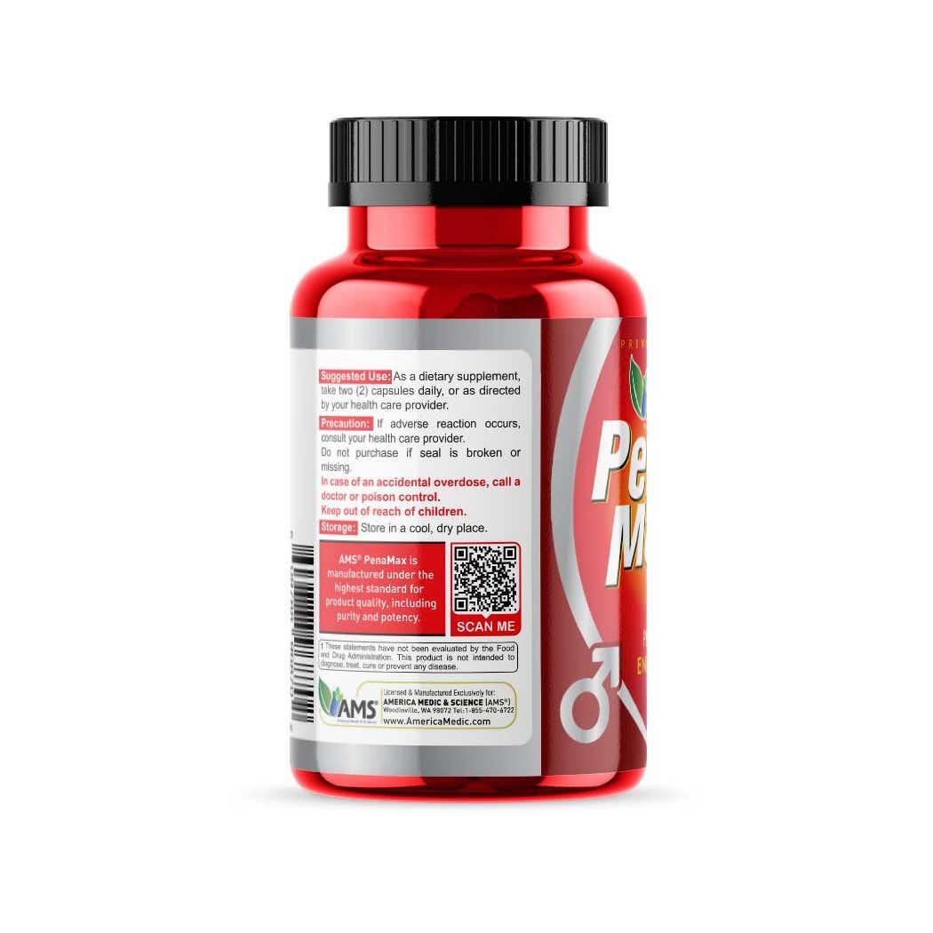 Ams Penamax Male Performance Enhancement Capsules 60's