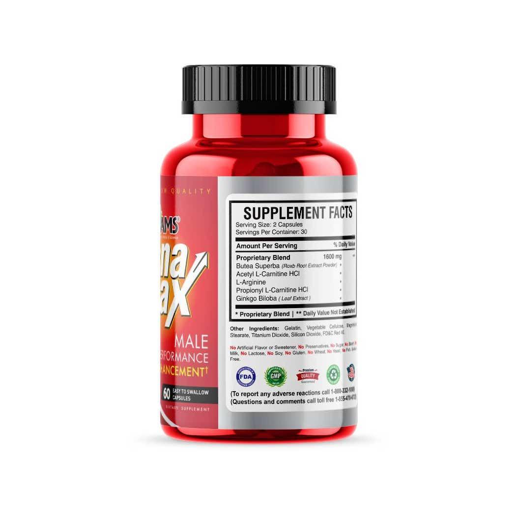 Ams Penamax Male Performance Enhancement Capsules 60's