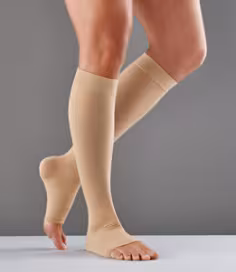Futuro Open-toe Knee-length Compression Stockings Medium Beige 71033en