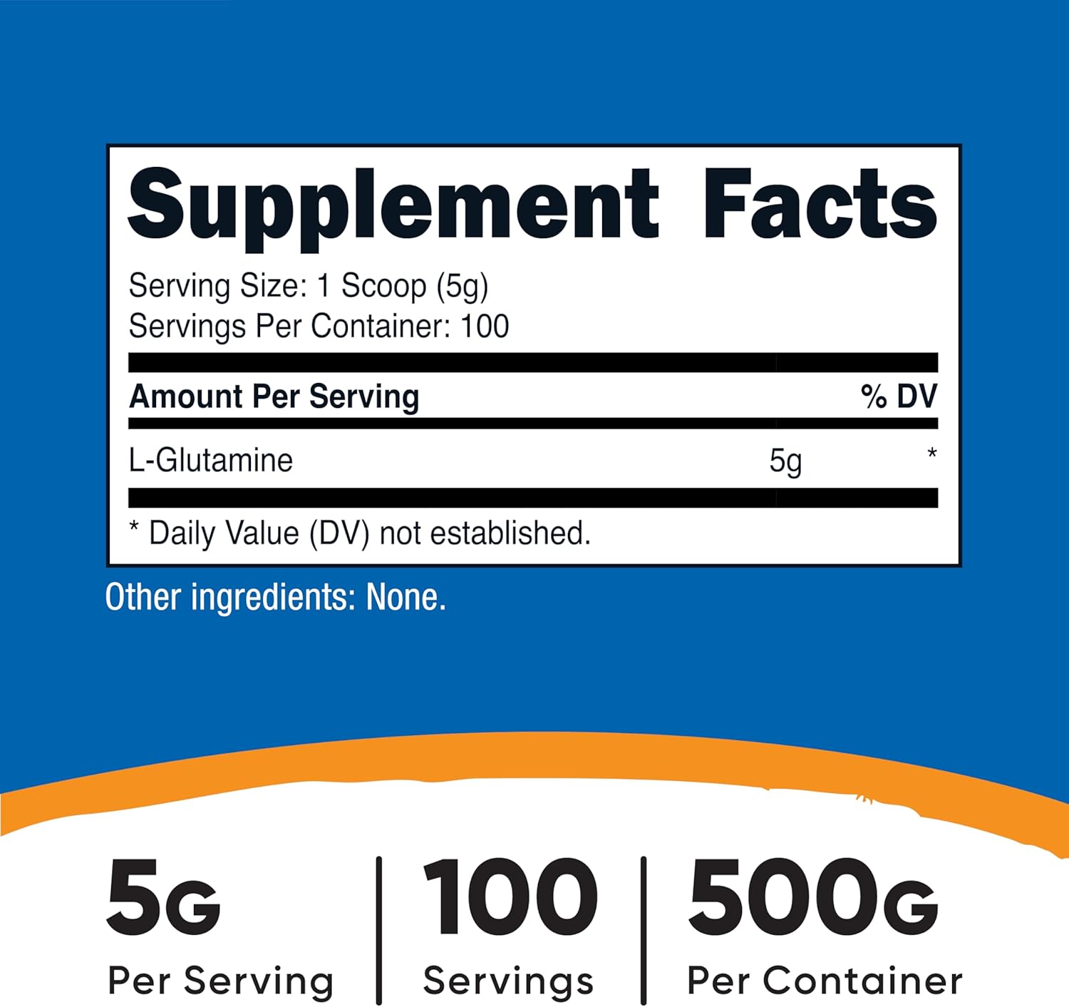 Nutricost L-glutamine Powder For Muscle Recovery & Immune Support 500g