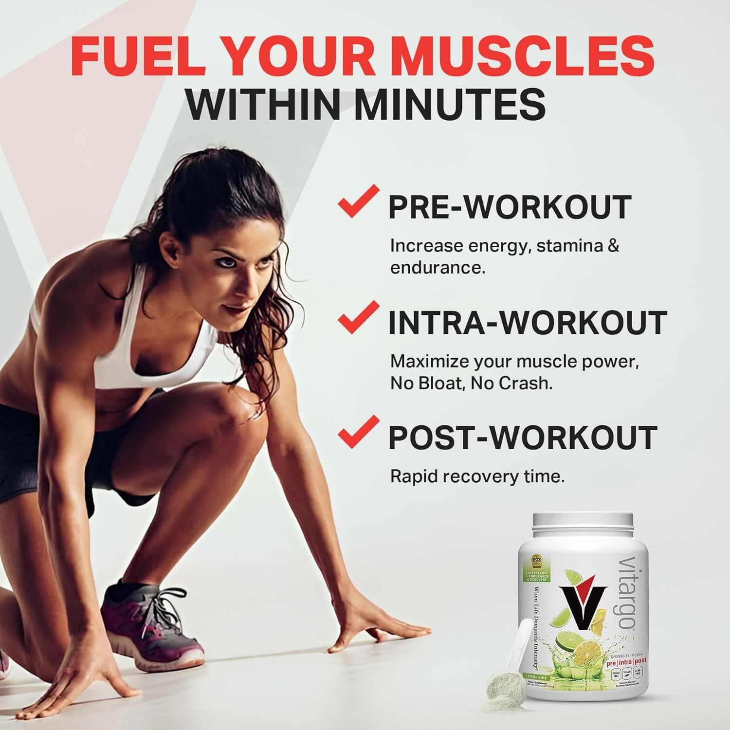 Vitargo Carbohydrate Powder Lemon 4lb (1.937kg), 50 Servings For Energy, Endurance & Recovery