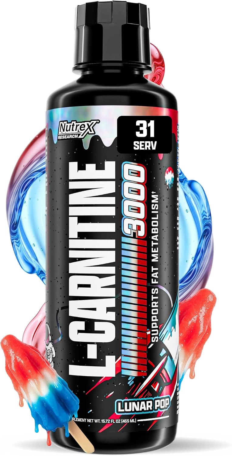 Nutrex Research Liquid L-carnitine 3000 Lunar Pop 465ml – Supports Energy & Active Weight Management