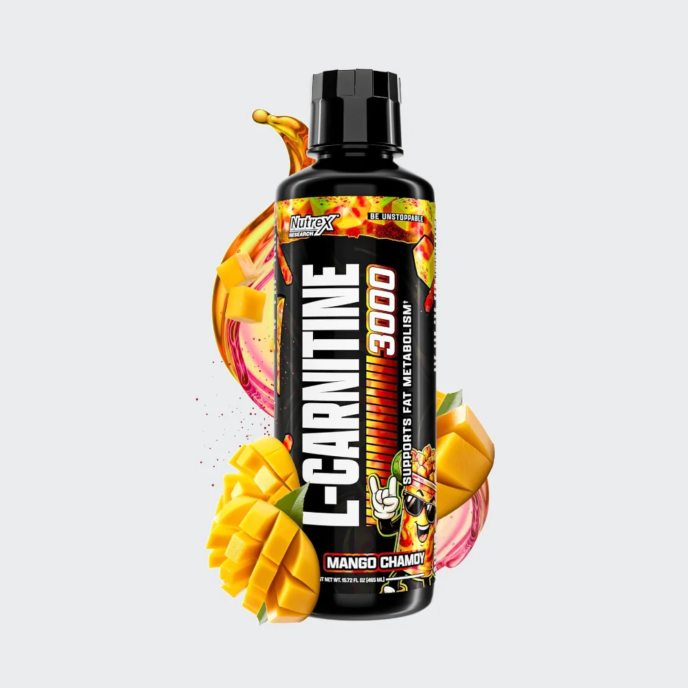 Nutrex Research Liquid L-carnitine 3000 Mango Chamoy 465ml – Supports Energy & Active Weight Management