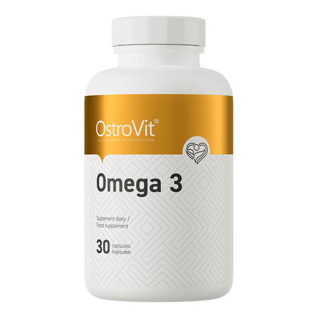 Ostrovit Omega 3 Fish Oil 1000mg 30 Softgels – Epa & Dha For Heart Health Support