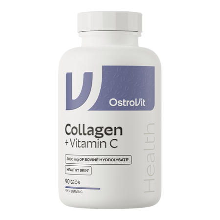 Ostrovit Collagen + Vitamin C 90 Tablets – Supports Collagen Formation, Skin & Joint Health