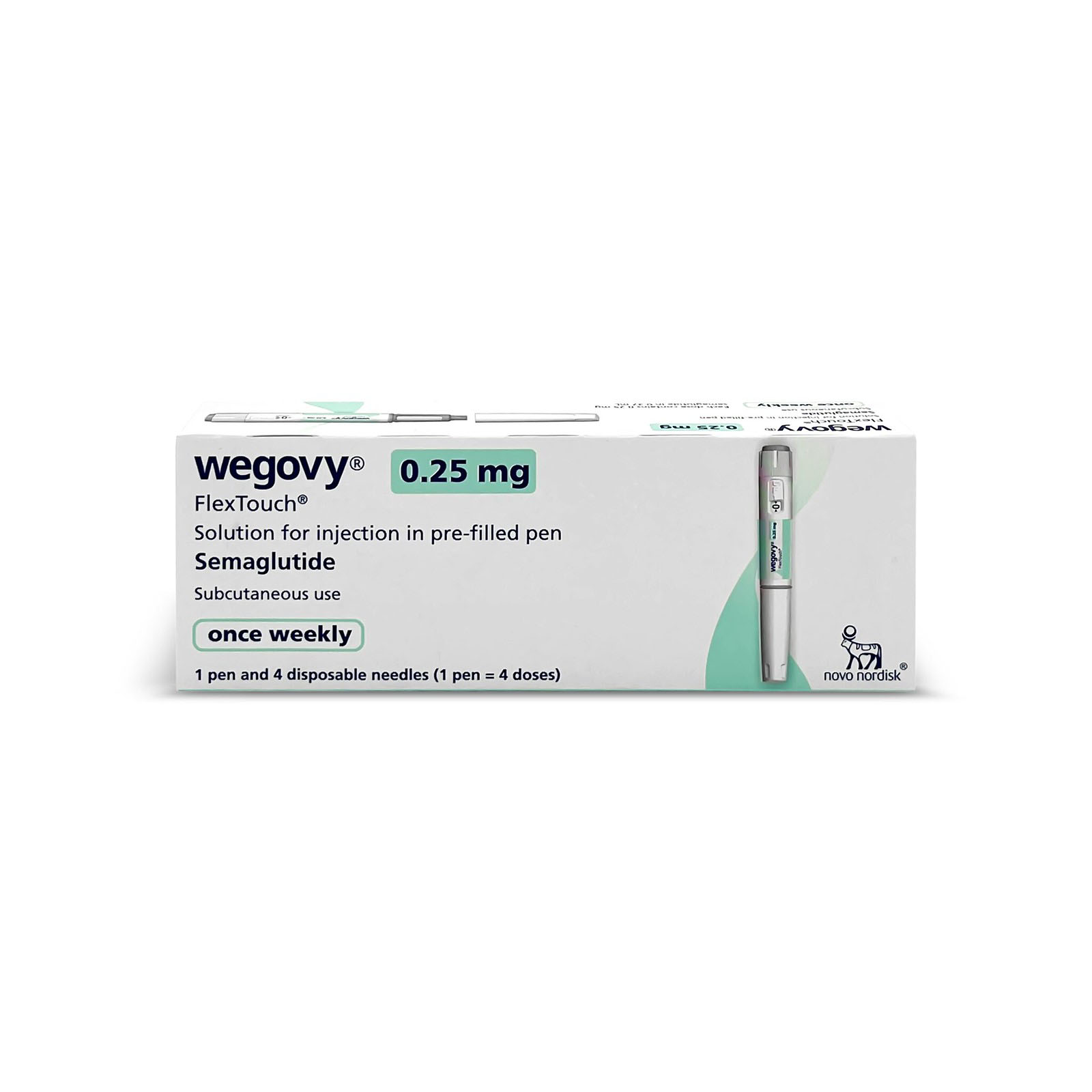 Wegovy 0.25mg Flextouch Pre-filled Pen With 4 Needles For Weight Management