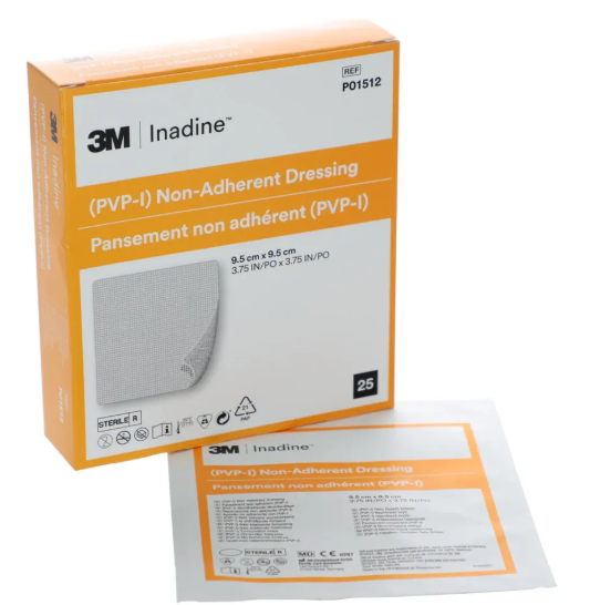 Inadine Povidone-iodine Dressing 9.5 X 9.5cm For Wound Protection