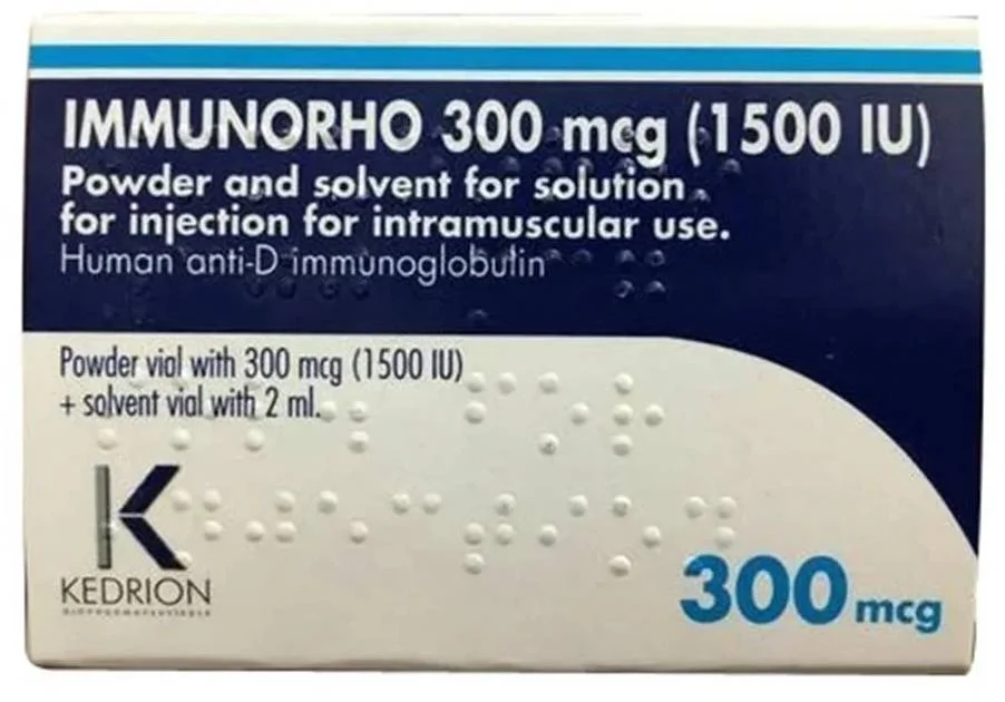 Immunorho Anti-d Immunoglobulin 300mcg Prefilled Syringe 1's – Rh Immunisation Prevention