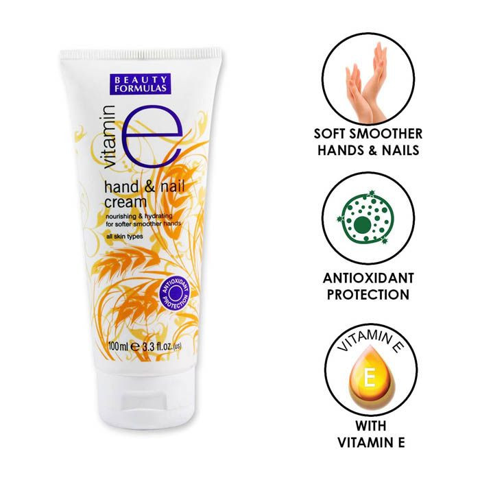 Beauty Formulas BF Vitamin E Hand & Nail Cream 100Ml:11730