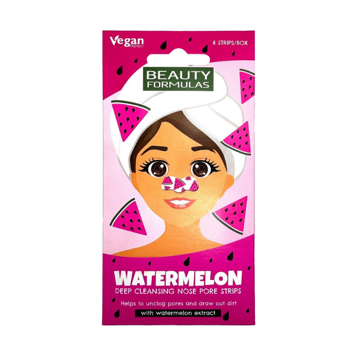 Beauty Formulas Watermelon Nose Pore Strips 6’s (13864)