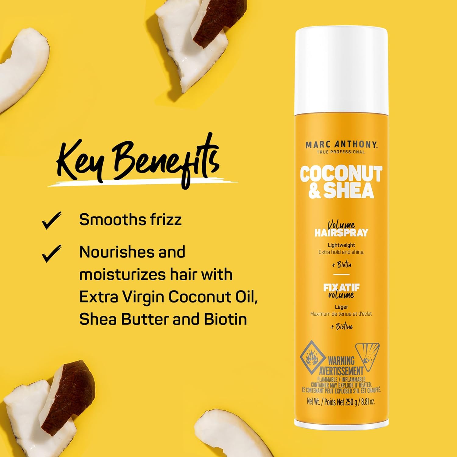 Marc Anthony Coconut Oil & Shea Butter Hair Spray 260 Ml (531220)