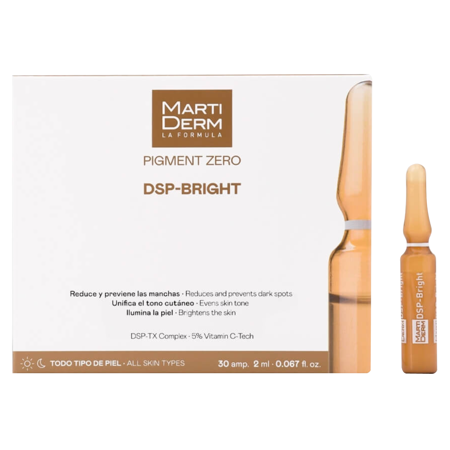 Martiderm Pigment Zero Dsp Bright Ampoules For Skin Brightening 30 Ampoules