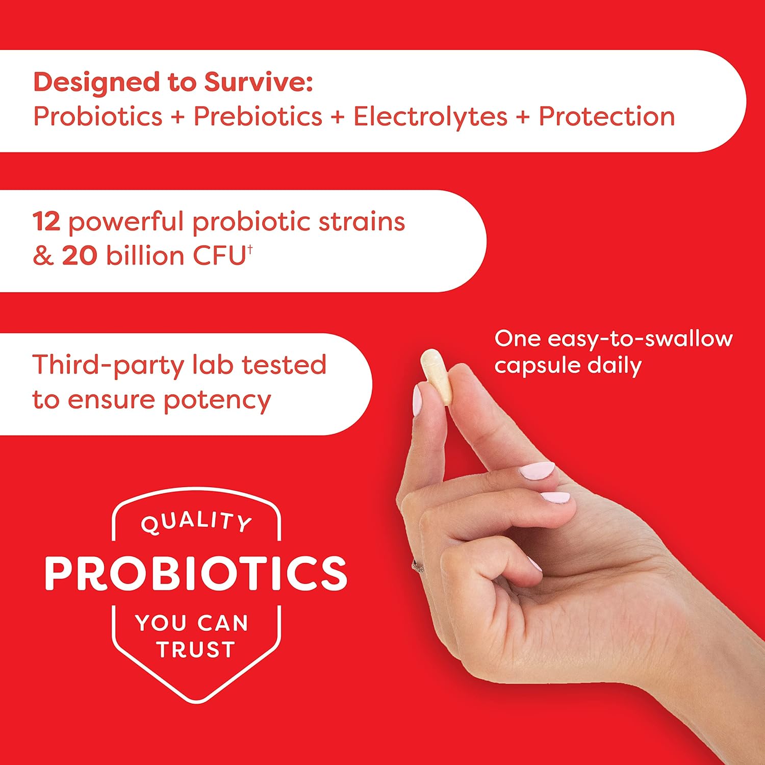 Probulin P-pack Probiotic Capsules 10's For Travel, Digestive Health & Gut Balance