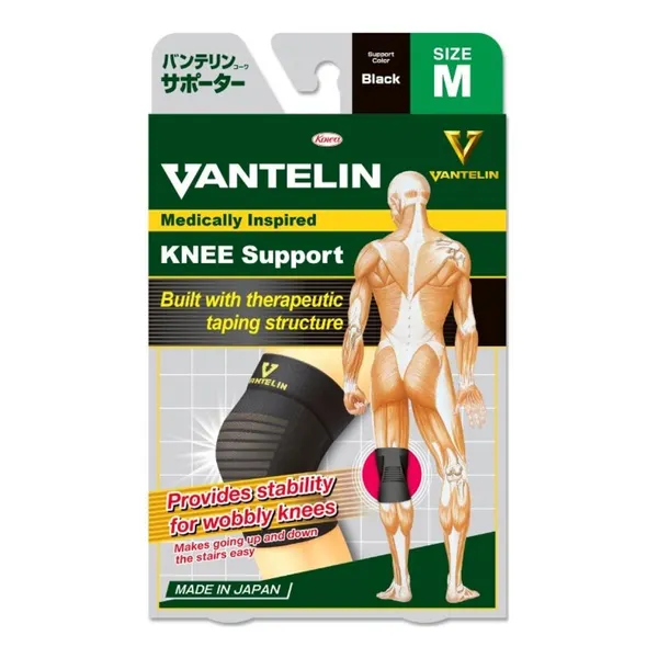 Vantelin Knee Support, Black, Size M