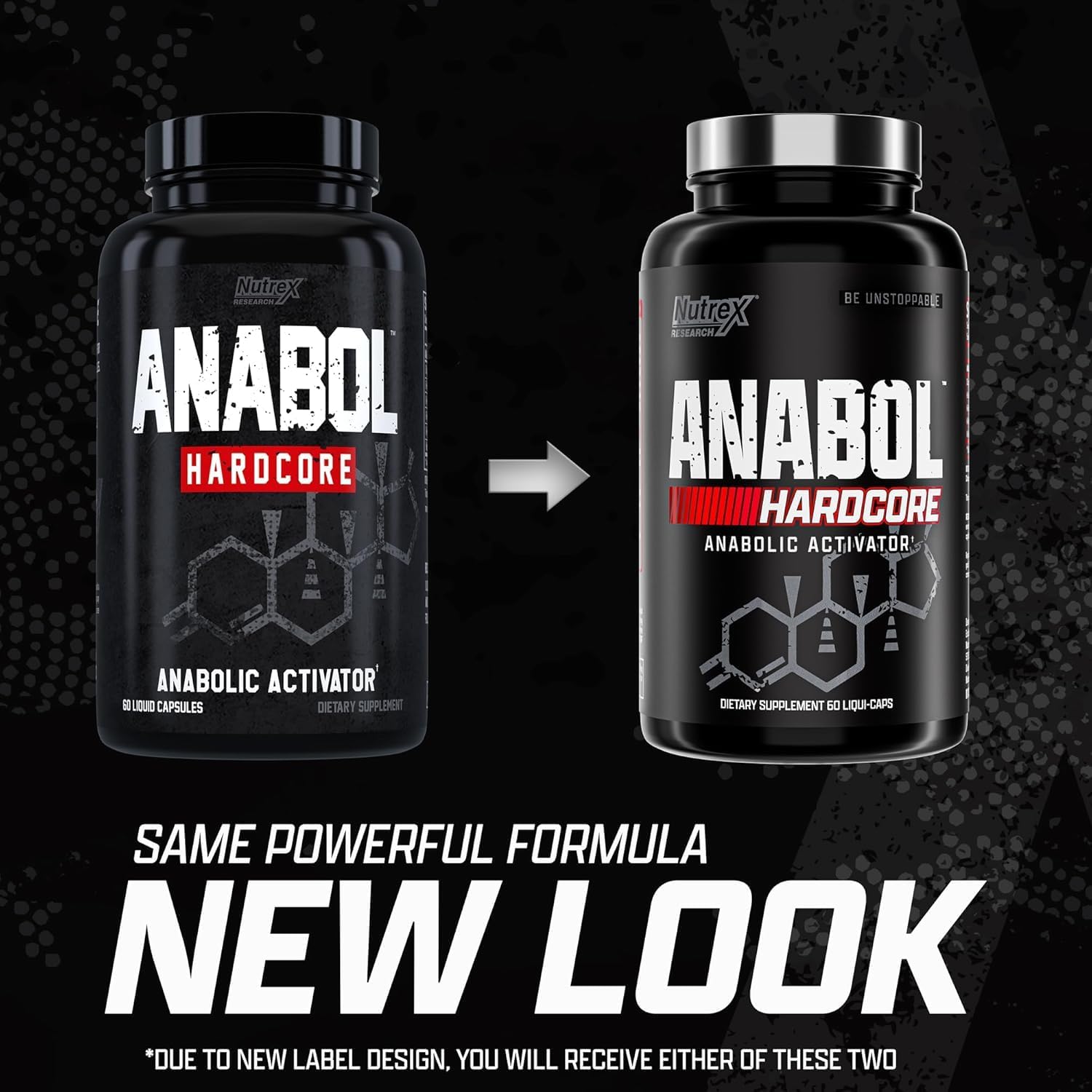 Nutrex Anabol Hardcore Capsules For Muscle Growth & Strength Support 60's