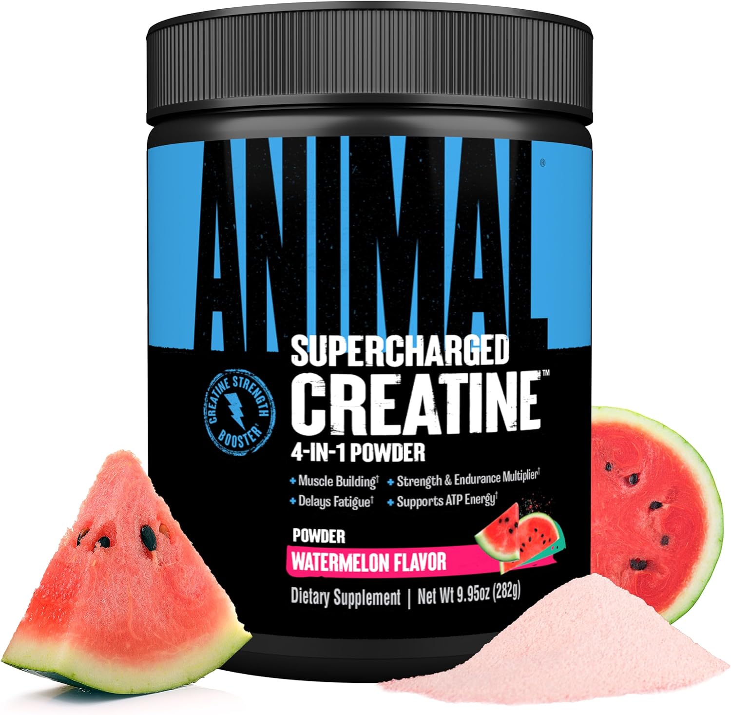 Universal Nutrition Animal Supercharged Creatine Watermelon 282g With Creatine Monohydrate For Strength, Power & Performance