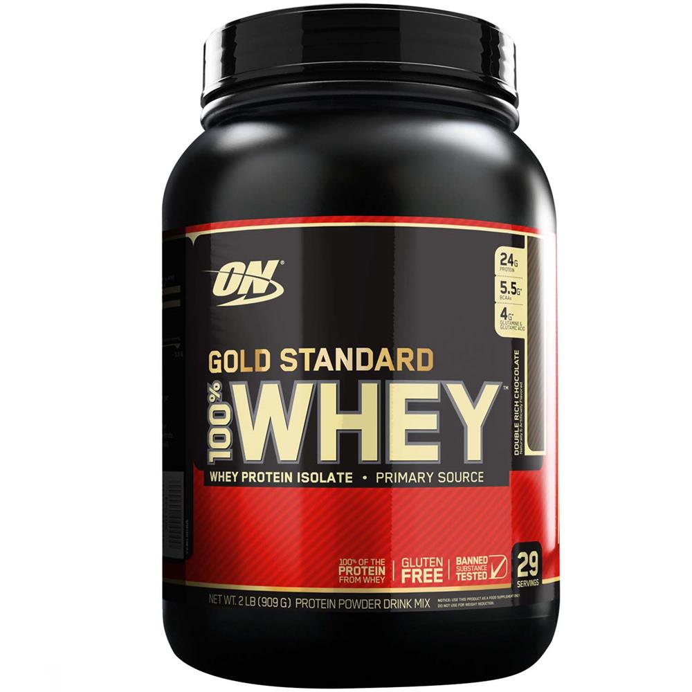 Optimum Nutrition Gold Standard 100% Whey Chocolate For Muscle Recovery & Lean Muscle Support 2lb