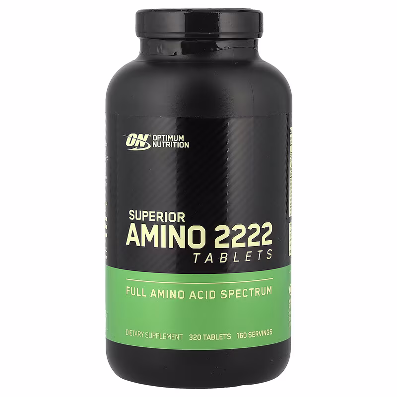 Optimum Nutrition Superior Amino 2222 Tablets 320's – 2,222mg Full-Spectrum Amino Acids for Muscle Support