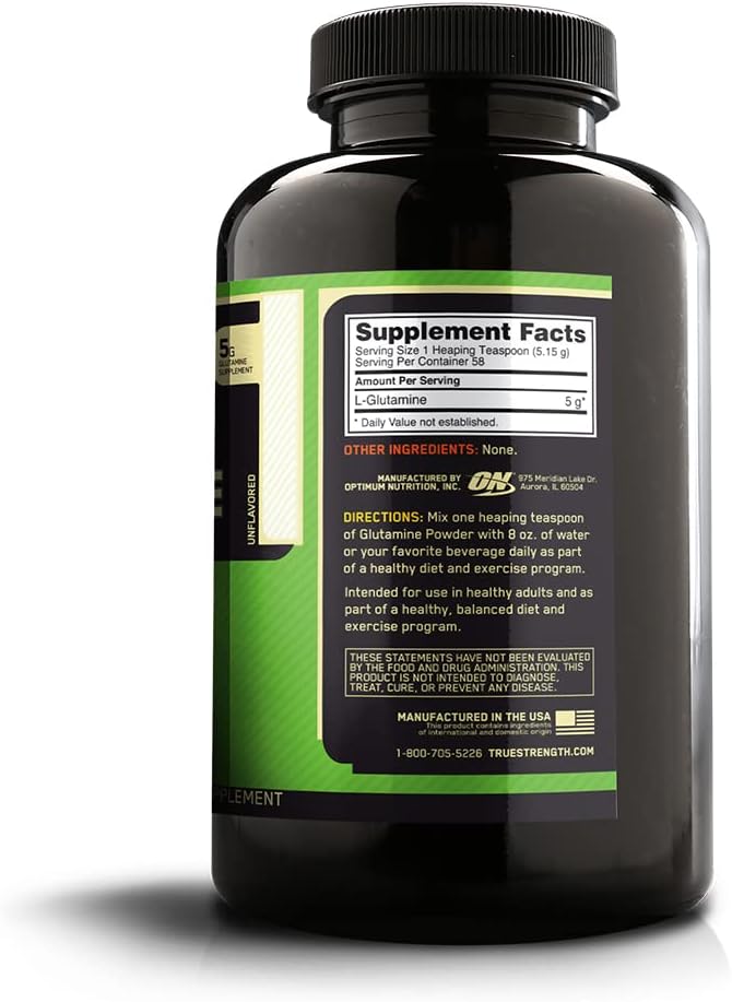 Optimum Nutrition L-Glutamine Muscle Recovery Powder 300Gm- Unflavoured