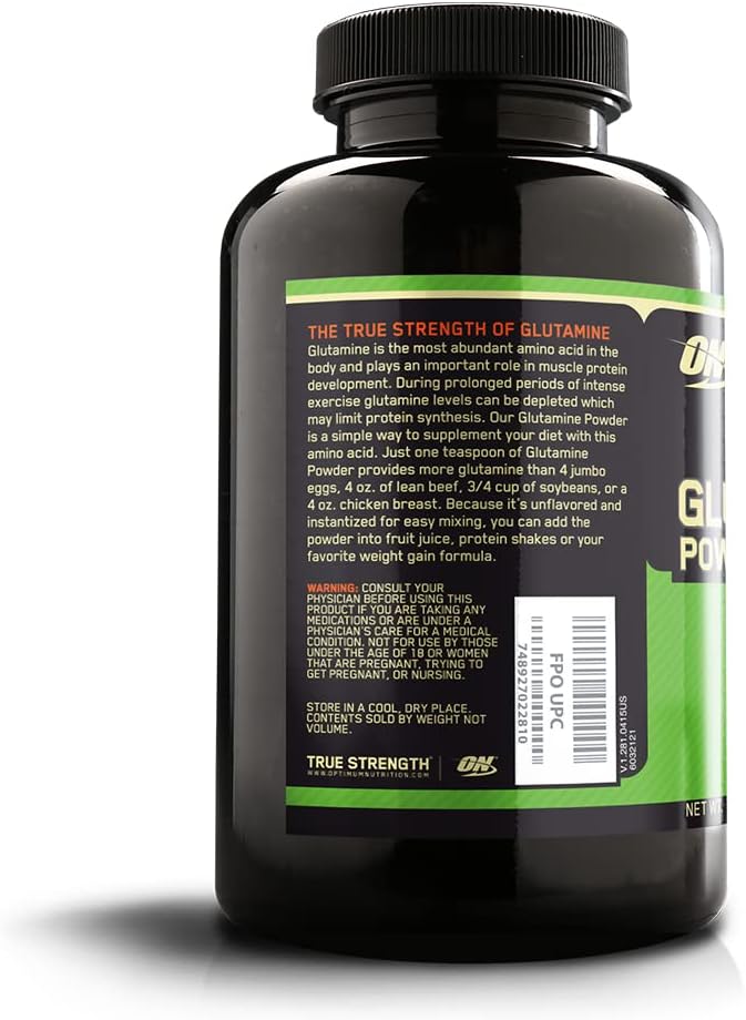 Optimum Nutrition L-Glutamine Muscle Recovery Powder 300Gm- Unflavoured