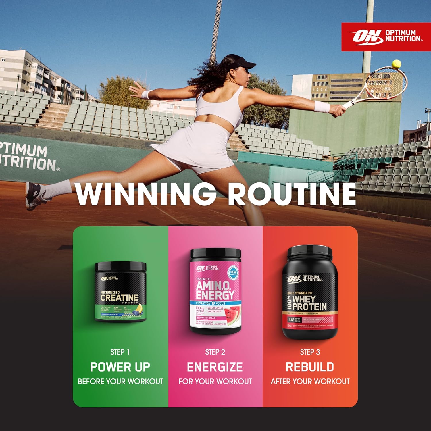 Optimum Nutrition Gold Standard 100% Whey Protein Delicious Strawberry 2lb with 24g Protein, 5.5g BCAAs & 4g Glutamine Naturally Occurring