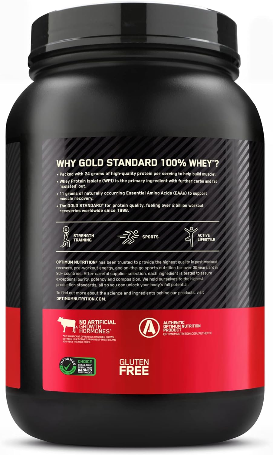 Optimum Nutrition Gold Standard 100% Whey Protein, Chocolate Malt, 2 Lb