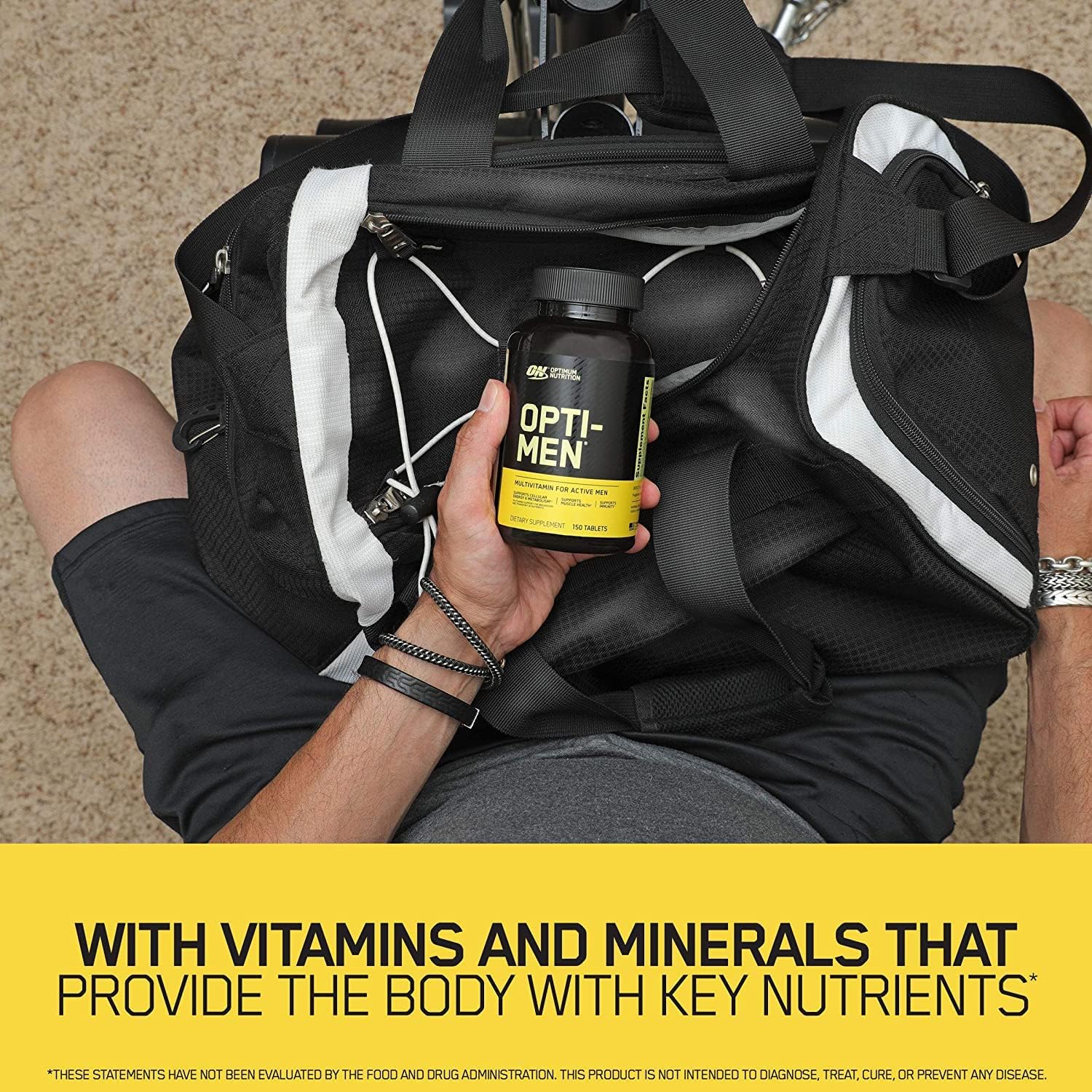 Optimum Nutrition Opti-Men Multivitamin Tablets 90's for Men's Health, Energy, Performance & Daily Nutrition
