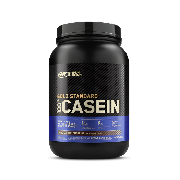 Optimum Nutrition Gold Standard 100% Casein Chocolate Supreme 4 Lb (1.81 Kg) For Overnight Muscle Recovery