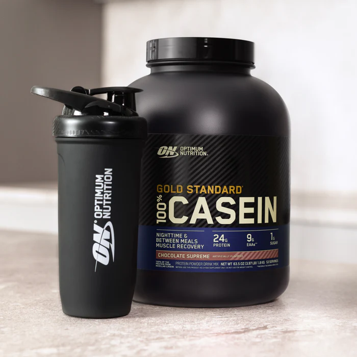 Optimum Nutrition Gold Standard 100% Casein Chocolate Supreme 4 Lb (1.81 Kg) For Overnight Muscle Recovery