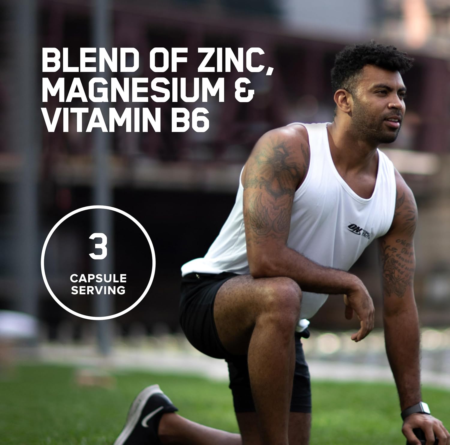 Optimum Nutrition Zma (zinc Magnesium Aspartate) 180 Capsules For Recovery & Muscle Support