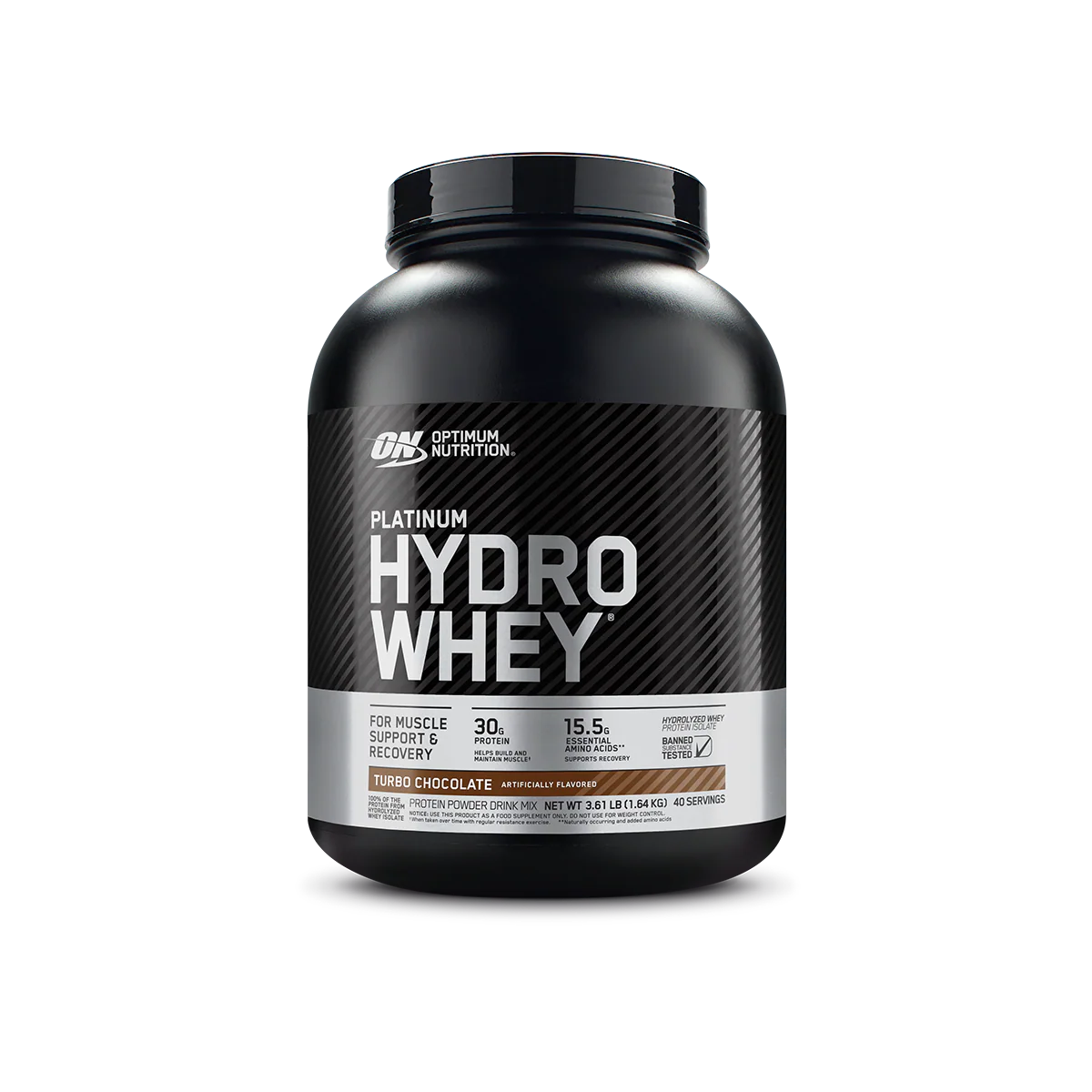 Optimum Nutrition Platinum Hydrowhey Turbo Chocolate 3.61 Lb (1.64 Kg) For Fast-absorbing Muscle Recovery