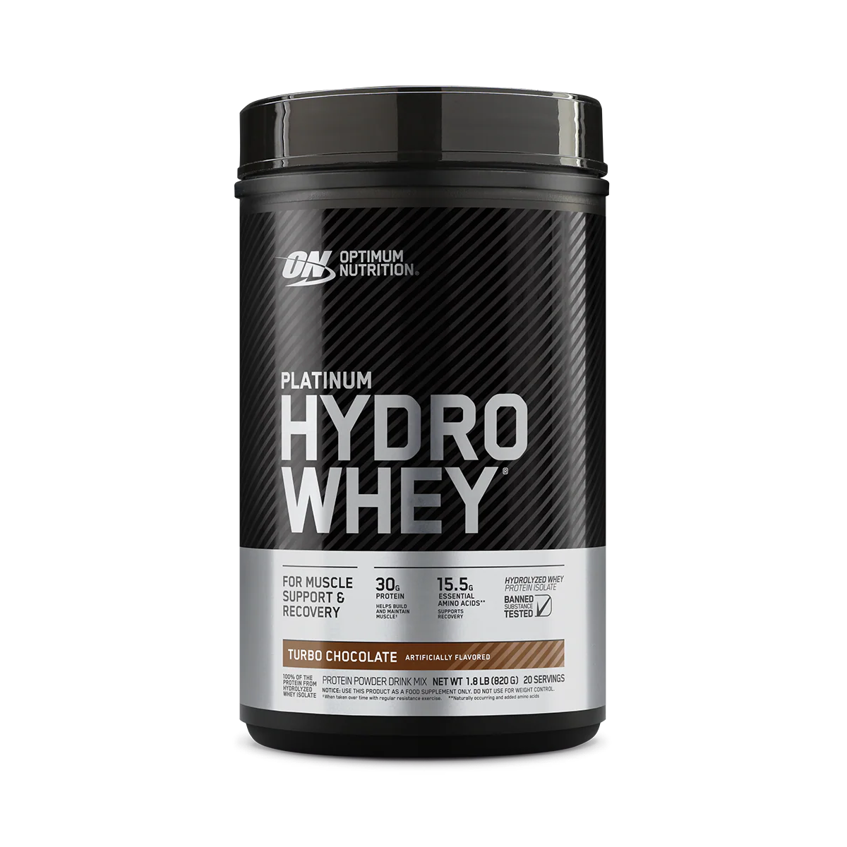 Optimum Nutrition Platinum Hydrowhey Turbo Chocolate 1.75 Lb (795 G) For Fast-absorbing Muscle Recovery