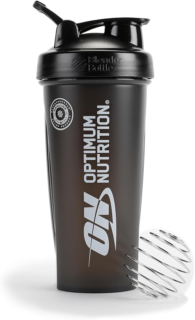 Optimum Nutrition Plastic Shakers With Gold Std Whey Ex Milk Sachet(32g) + Amino Energy Sachet(18g)