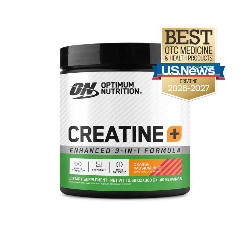 Optimum Nutrition Micronized Creatine Powder Orange Passionfruit 0.79lb (360g) With Creatine Monohydrate For Strength, Power & Muscle Performance