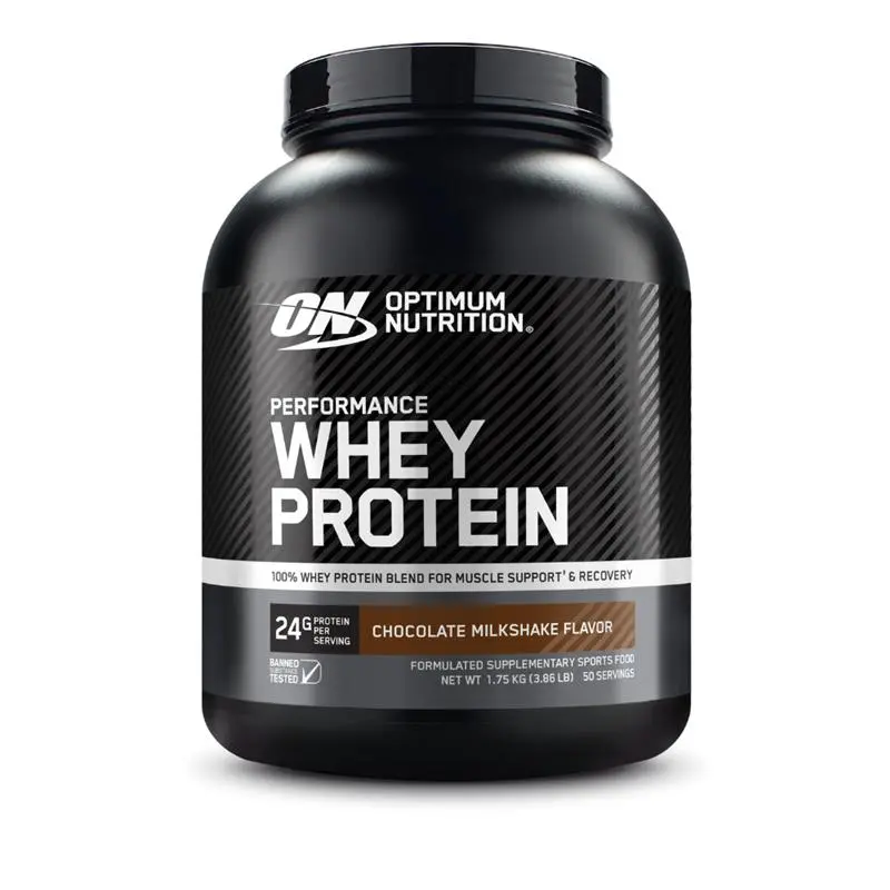Optimum Nutrition Performance Whey Chocolate Milkshake 1.75kg – 24g Protein For Muscle Support & Recovery