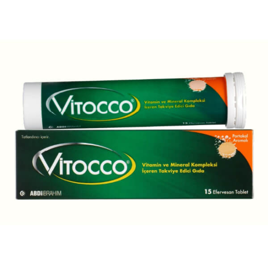 Vitocco Vitamin & Mineral Effervescent Tablets 15's for Energy, Immunity & Fatigue Support