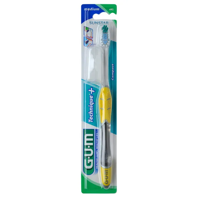 Gum Technique Medium Compact Toothbrush 493me For Effective Daily Dental Cleaning