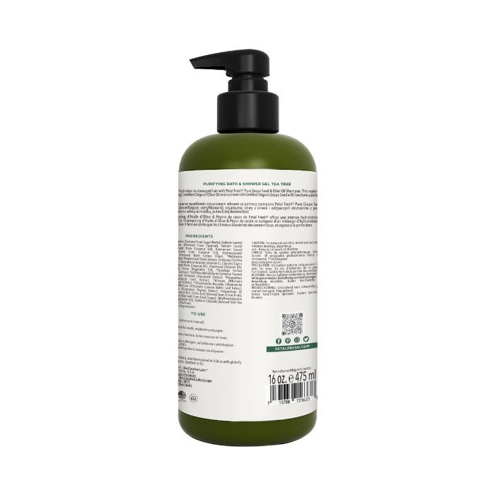 Petal Fresh Tea Tree Bath & Shower Gel 16 Oz