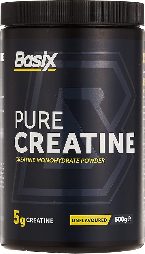 Basix Pure Creatine Unflavored 500g For Strength & Workout Performance