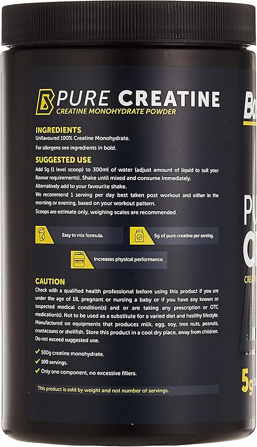 Basix Pure Creatine Unflavored 500g For Strength & Workout Performance