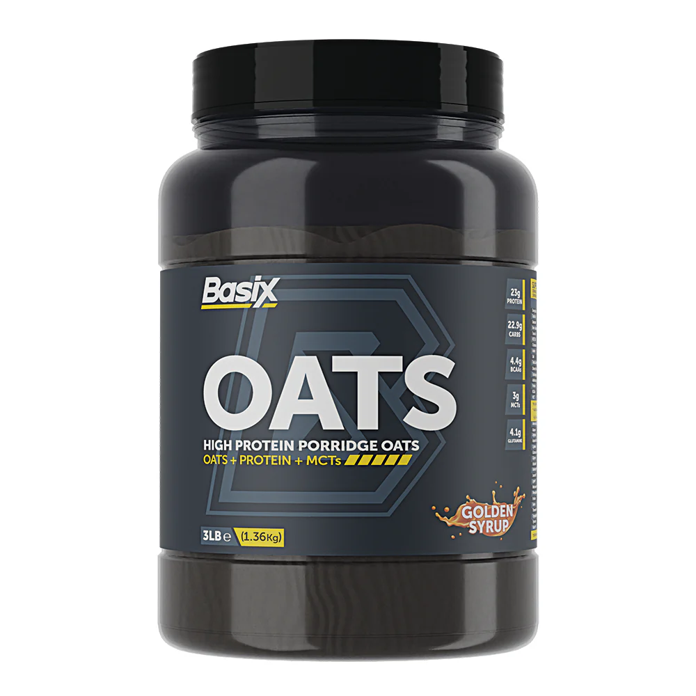 Basix Instant Oats Golden Syrup 3lb (1.36kg) For Sustained Energy, Muscle Recovery & Daily Nutrition